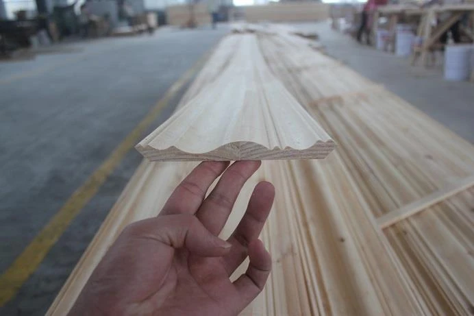 cov khoom siv raw ntawm ntoo thuv moulding raw material of pine moulding