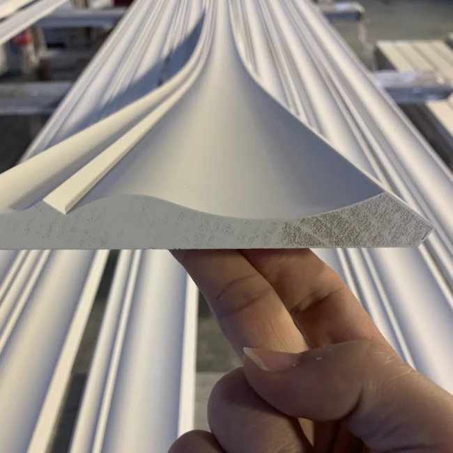 Hi-Q Primed Ntoo Crown Mouldings Rau Qab nthab