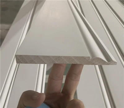Dawb Primed FJ Ntoo Trim Moldings Base boards rau pem teb
