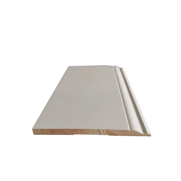 Finger Joint Wood Qhov rai Ncej Baseboard Moldings