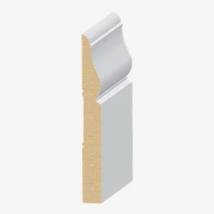 Dawb Primed MDF Base Moulding