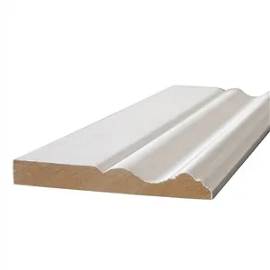 Lag luam wholesale Nqe Ntoo Ncej Trim Txuas MDF Baseboard Molding