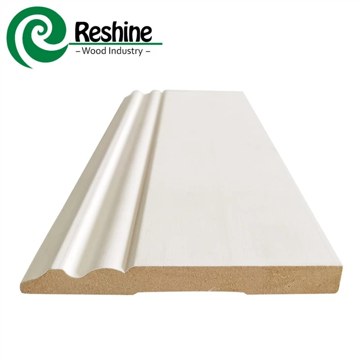 Dawb Primed MDF Baseboard Moulding