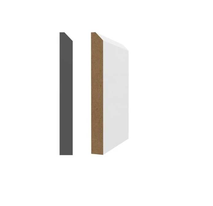 Dawb Primed MDF Baseboard